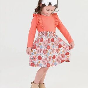 Floral Ruffle Dress for Girls